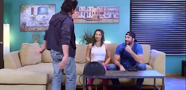  Brazzers - Brazzers Exxtra - Abella Danger Charles Dera and Tommy Gunn -  Sybian Gamer Girl